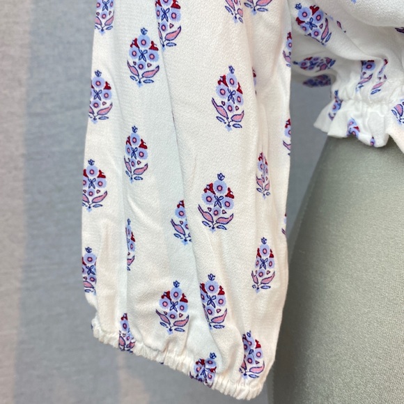 🆕 DEX Boho Festival Peasant Top - Picture 9 of 10